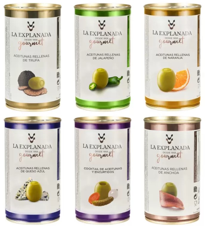 La Explanada Gourmet Flavoured Olives, 6 x 350g